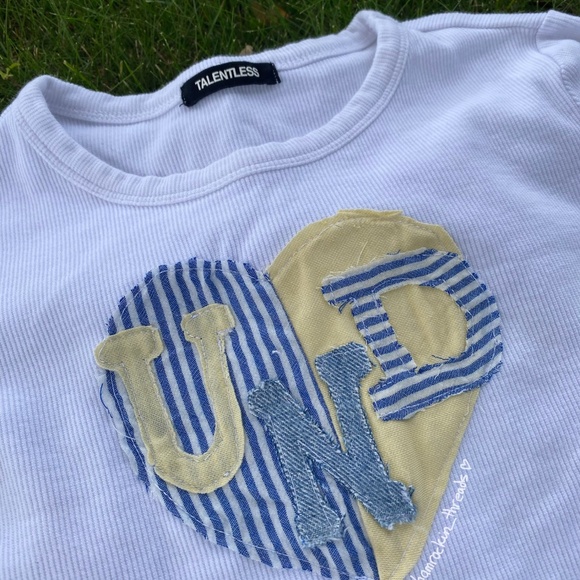 Notre Dame hand sewn patchwork shirt - Picture 8 of 10